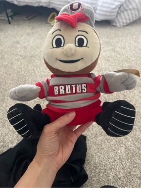 Ohio State Buckeyes Brutus Mascot Plush Doll 12” SCSports Licensed NCAA OSU